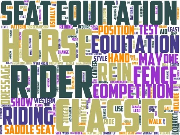 Equitation Wordart Tumbler