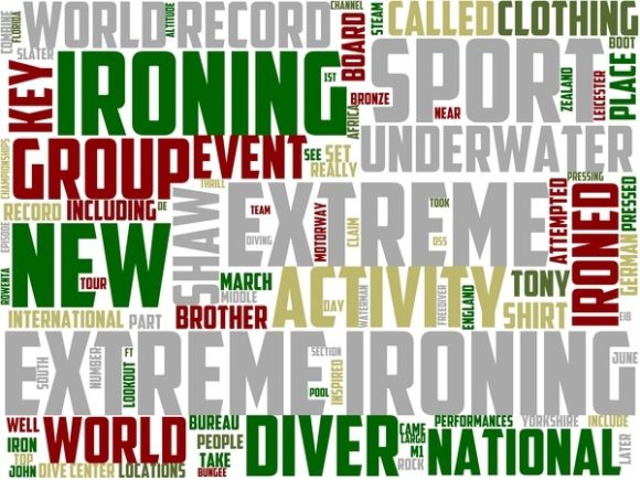 Extreme Ironing Wordart Print: A Strategic Design Asset for Purpose-Driven Creators