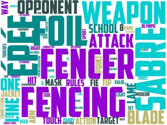 Fencing Wordart Banner