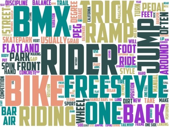 Freestyle BMX Wordart Sublimation