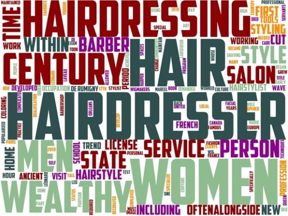 Hairdresser Wordart Banner