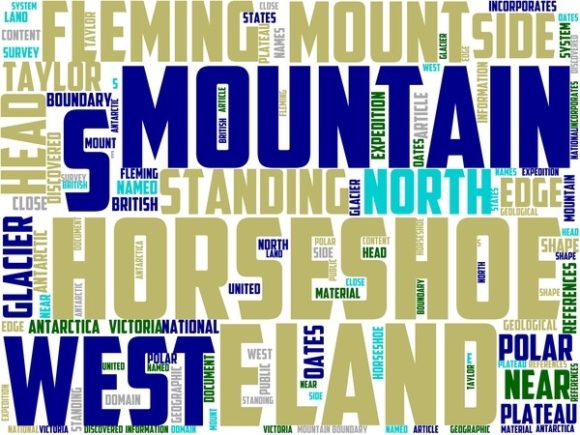 Horseshoe Mountain Wordart Book Cover: A Versatile Hand-Drawn Wordcloud for Creative Expression and Brand Storytelling
