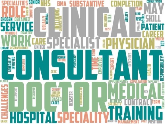 Hospital Consultant Wordart Wallpaper