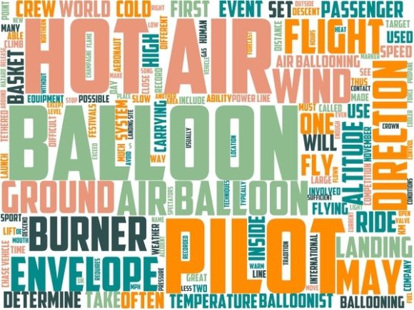 Hot Air Balloon Racing Wordart Print: A Versatile Design Asset for Creative Expression